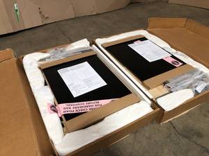 lot 18 image: Lot of 2 Prepac Sonoma 3-Drawer Black Nightstand - good condition - review all pictures