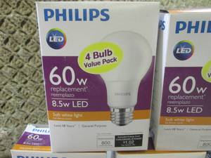 lot 5 image: (CSB) 20 - 60 Watt LED Lightbulbs 5...