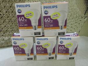 lot 6 image: (CSB) 20 - 60 Watt LED Lightbulbs 5...