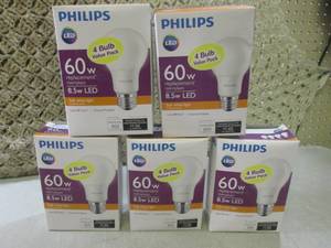 lot 8 image: (CSB) 20 - 60 Watt LED Lightbulbs 5...