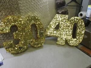 lot 34 image: (A-3T) 2 Pinatas #s 30 and 40 Appr...
