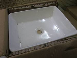 lot 50 image: (RM5) Luxier Ceramic Vessel Sink Se...