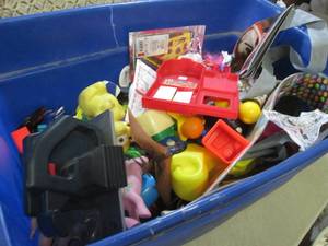 lot 157 image: (A-2) Tote Full of Misc Small Kids ...