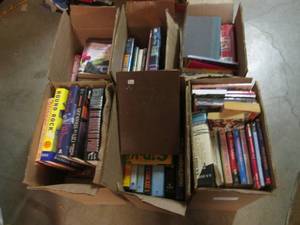 lot 164 image: (D-4) 6 Boxes Full of Assorted Book...