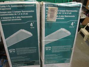 lot 169 image: (RMT) 2 - 4 ft 2-Lamp Commercail Fl...