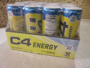 lot 190 image: (B-2) 12 Pack Cans C4 Energy Drinks...