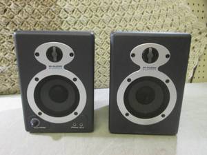 lot 212 image: (EC1) Pair M-Audio Studio Pro 3 Pow...