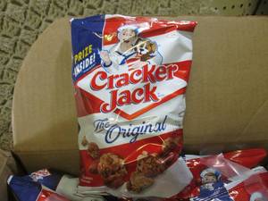lot 233 image: (D-1) Case 24 Bags Cracker Jacks Th...