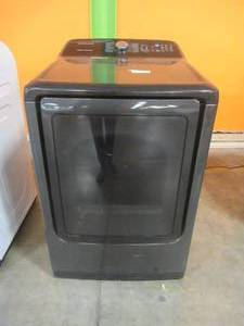 Samsung 7.4-cu ft Gas Dryer (Fingerprint Resistant Black Stainless Steel) DVG50R5400V, (Small Scratch on Front Bottom) - 1 Year Warranty