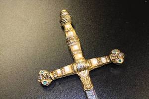 Vintage Ornate Decorative Sword  Made In Spain w RYC Mark