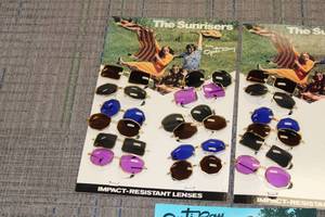 Vintage Deadstock Opti Ray Sunglasses Display Lot #7  36 Glasses