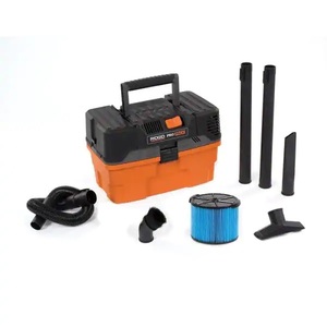 RIDGID 4.5 Gallon 5.0-Peak HP ProPack WetDry Shop Vacuum with Fine Dust Filter, Expandable Hose and Accessories