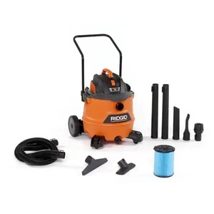 RIDGID 16 Gallon 6.5-Peak HP NXT WetDry Shop Vacuum with Cart, Fine Dust Filter, Hose and Accessories
