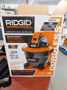 RIDGID 9 Gal. 18-Volt Cordless NXT WetDry Shop Vacuum (Tool Only) with Filter Hose and Accessories