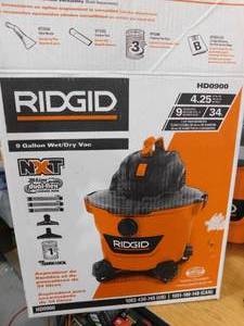 RIDGID 9 Gal. 4.25-Peak HP NXT WetDry Shop Vacuum with Filter, Hose and Accessories