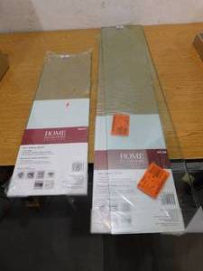 (3) Home Decorators Collection 8 in. x 36 in. Clear Glacier Glass Shelf