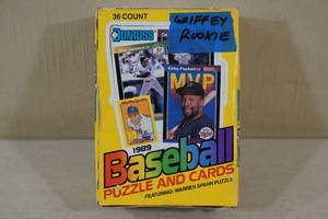 lot 12 image: Box of 1989 Donruss Baseball Card Packs - Griffey Rookie Year