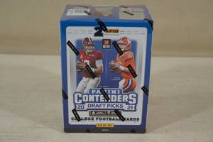 lot 15 image: Blaster Box of 2021 Panini Contenders Draft Picks Football Card Packs