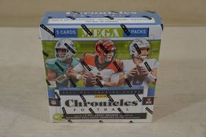 lot 18 image: MEGA Box of 2020 Panini Chronicles Football Card Packs
