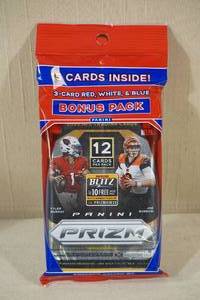 lot 24 image: Hanger Pack of 2020 Panini Prizm Football Cards with Bonus Pack