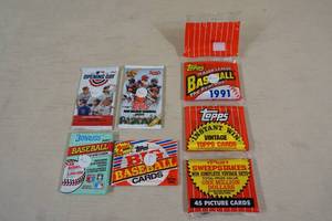 lot 27 image: Baseball Card Packs - Vintage and Modern