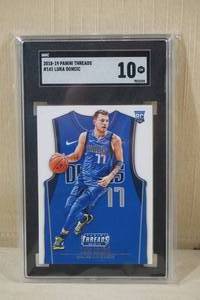 lot 30 image: 2018-19 Panini Threads Luca Doncic #141 Rookie Card - SGC 10