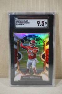 lot 33 image: 2020 Panini Select Patrick Mahomes II Silver Prism #2 Card - SGC 9.5