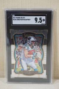 lot 36 image: 2017 Panini Select Christian McCaffrey #155 Rookie Card - SGC 9.5