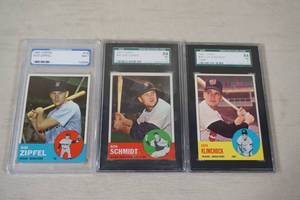 lot 93 image: Graded 1963 Topps Baseball Cards - Senators