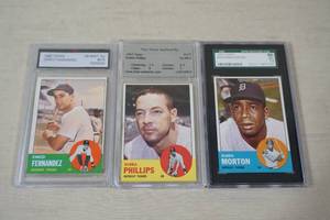 lot 94 image: Graded 1963 Topps Baseball Cards - Tigers