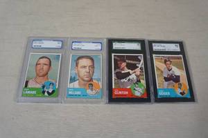 lot 96 image: Graded 1963 Topps Baseball Cards - Red Sox