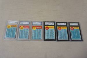 lot 100 image: Graded 1963 Topps Baseball Cards - Checklists