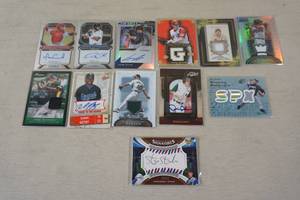 lot 101 image: Baseball Insert Cards - Patches, Autos