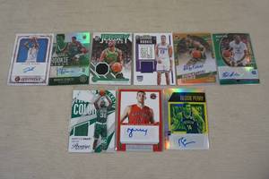 lot 103 image: Basketball Insert Cards - Patches, Autos