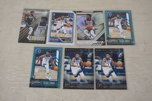 lot 105 image: Anthony Edwards Rookie Cards - Threads, Playbook, XR
