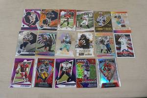 lot 106 image: Football Cards - Mac Jones, Brady, Herbert, Inserts
