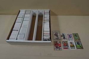 lot 162 image: Assorted Cards - Baseball, Football, Hockey - Some Star Rookies