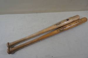 lot 169 image: 2 Wood Louisville Slugger Baseball Bats - Jim Rice, Derek Jeter