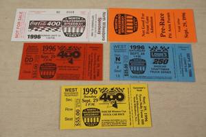 lot 173 image: 1996 NASCAR and Trucks Racing Tickets