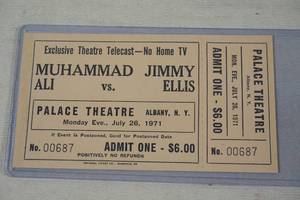 lot 175 image: Muhammad Ali vs Jimmy Ellis Telecast Ticket
