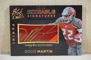 lot 187 image: 2014 Panini Black Gold Sizable Signatures Doug Martin Jersey Auto Card - 1010
