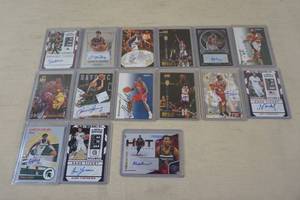 lot 193 image: Basketball Autograph Cards - Malik Beasley, Oturu, Marion