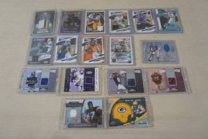 lot 200 image: Football Insert Cards - Jersey Patches - Culpepper, Lockett, Josh Kelley 4 Color