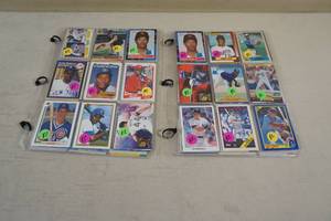 lot 210 image: Binder Pages of Baseball Rookie Cards - Sheffield, Sosa, McGriff