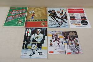 lot 213 image: Minnesota Wild and North Stars Collectibles - Some Autos (Modano, Broten)