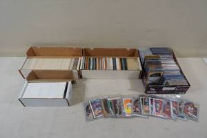 lot 218 image: Assorted Sports Cards - Late 80s-Early 90s - BaseballFootballHockeyBasketball