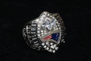 lot 5 image: Replica Tom Brady Super Bowl Champion Ring - 2004 Season