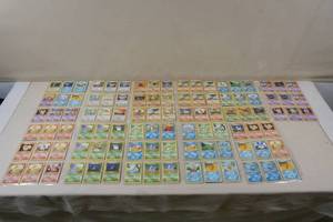 lot 121 image: Binder Pages of Red Number Pokemon Cards - Some Shadowless, Base Set