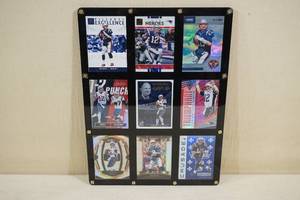 lot 122 image: Acrylic Holder of Tom Brady Cards - Patriots, Inserts