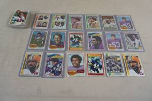 lot 134 image: Vintage Football Cards - Foreman, Page, Tarkenton